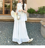 Maison 2-Piece Embroidered Vest and Pants Cheongsam