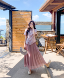 Katerina 2-Piece Pink Mandarin Collar Cheongsam Set