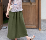 Gabriella 2-Piece Caramel Sleeveless Top Set Cheongsam