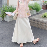Hortensia 2-Piece Embroidered Top and Pants Cheongsam