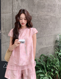 Antares 2-Piece Black Jacquard Cheongsam Set