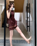 Ginevra 2-Piece Vintage Polka Dot Set Cheongsam