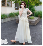 Acme 2-Piece Mandarin Collar Cheongsam Set
