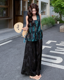 Eden 2-Piece Floral Ruffle Top Set Cheongsam