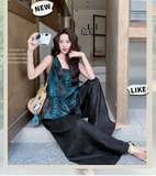 Eden 2-Piece Floral Ruffle Top Set Cheongsam