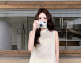 Gwen 2-Piece Lace Embroidered Cheongsam Set