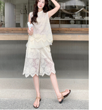Gwen 2-Piece Lace Embroidered Cheongsam Set
