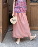 Poinsettia 2-Piece Floral Satin Cheongsam Set