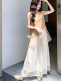 Modiste 2-Piece Embroidered Top and Pants Cheongsam