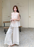 Cordelia 2-Piece Floral Embroidered Cheongsam Top