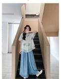 Brilliance 2-Piece Embroidered Floral Cheongsam Set