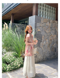 Chateau 2-Piece Pink Mandarin-Collar Cheongsam Top