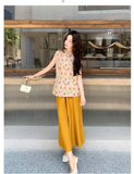 Xiomara 2-Piece Print Sleeveless Cheongsam Set