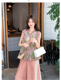 Atelier 2-Piece Print Cheongsam Set