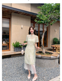 Eleonora 2-Piece Modern Cheongsam Overlay Set