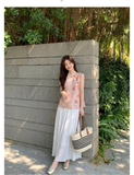 Primula 2-Piece Printed Mesh Cheongsam Set