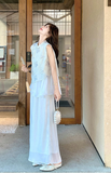 Maison 2-Piece Embroidered Vest and Pants Cheongsam