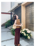 Bernadette 2-Piece Print Vest Set Cheongsam