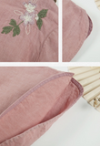 Nova Linen Embroidered Cheongsam Top