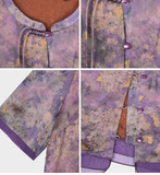 Atelier Floral Rayon Cheongsam Top