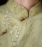 Ingrid Light Green Embroidered Cheongsam Top