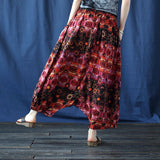 Ophira Cotton Distressed Vintage Cheongsam Pants
