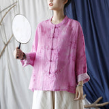 Primula Ramie Floral Cheongsam Top