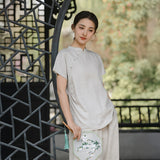 Regulus Hemp Slim-Fit Chinese Cheongsam Top