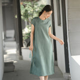 Ursula Tencel Linen Cheongsam Dress