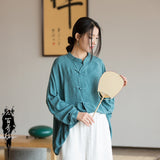 Undine Light Green Tie-Dye Cheongsam Cardigan