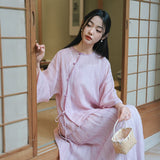 Theodora Ramie Tencel Vintage Cheongsam Top
