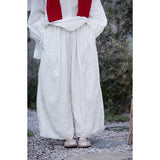 Esmeralda Linen Wide-Leg Cheongsam Pants