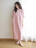 Peony Pink Jacquard Cheongsam Dress