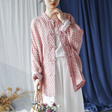 Bianca Ramie Floral Long Cheongsam Cardigan