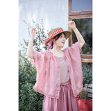 Duchess Soft Smoke Pink Cheongsam Top