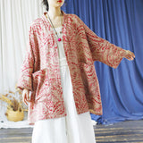 Topaz Floral Cotton Outer Cheongsam Shawl