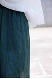 Brilliance Wide-Leg Ramie Cheongsam Pants