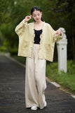 Philippa Loose Batwing Sleeve Ramie Cheongsam Coat