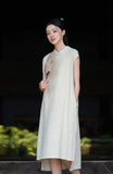 Petunia Linen Ramie Cheongsam Dress