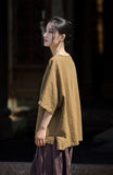 Dusk Ramie Blend Cheongsam Top