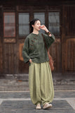 Begonia Hand-Dyed Ramie Cheongsam Top