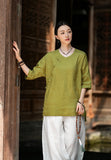 Bryony Linen Frog-Button Cheongsam Top