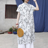 Glow Cotton Vintage Cheongsam Dress
