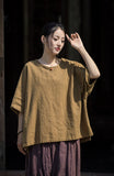 Dusk Ramie Blend Cheongsam Top
