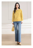 Cora Yellow Loose Cheongsam Top