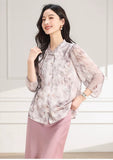 Agate Loose Fit Patterned Cheongsam Top