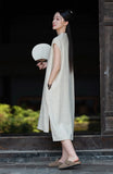 Petunia Linen Ramie Cheongsam Dress
