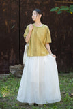 Nerissa Cotton-Ramie Tie-Dye Cheongsam Top