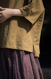 Dusk Ramie Blend Cheongsam Top