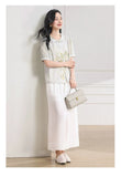 Kunzite Floral Print Polyester Cheongsam Top